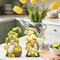 2PCS Summer Lemon Gnomes Decoration Spring Lemon-Themed Gnome Decor for Indoor Home - Small Decorative Gnomes for Kitchen, Living Room, or Shelf - Cute Lemon Elf Ornament Decor